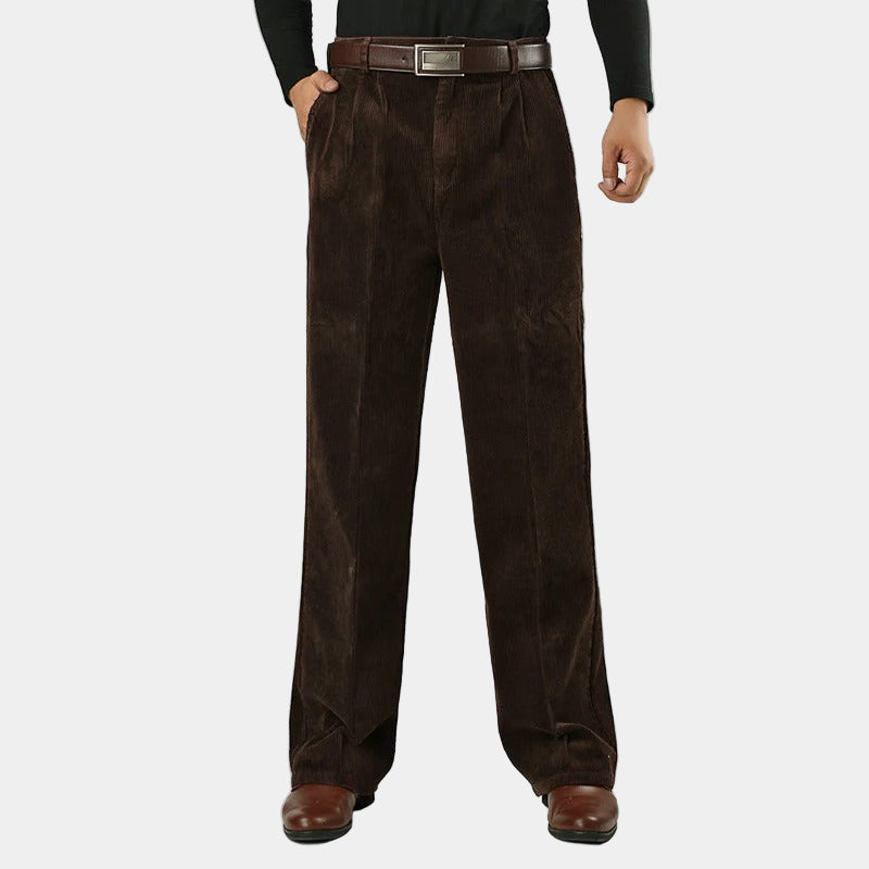 Corduroy Broek met Rechte Pijpen voor Heren