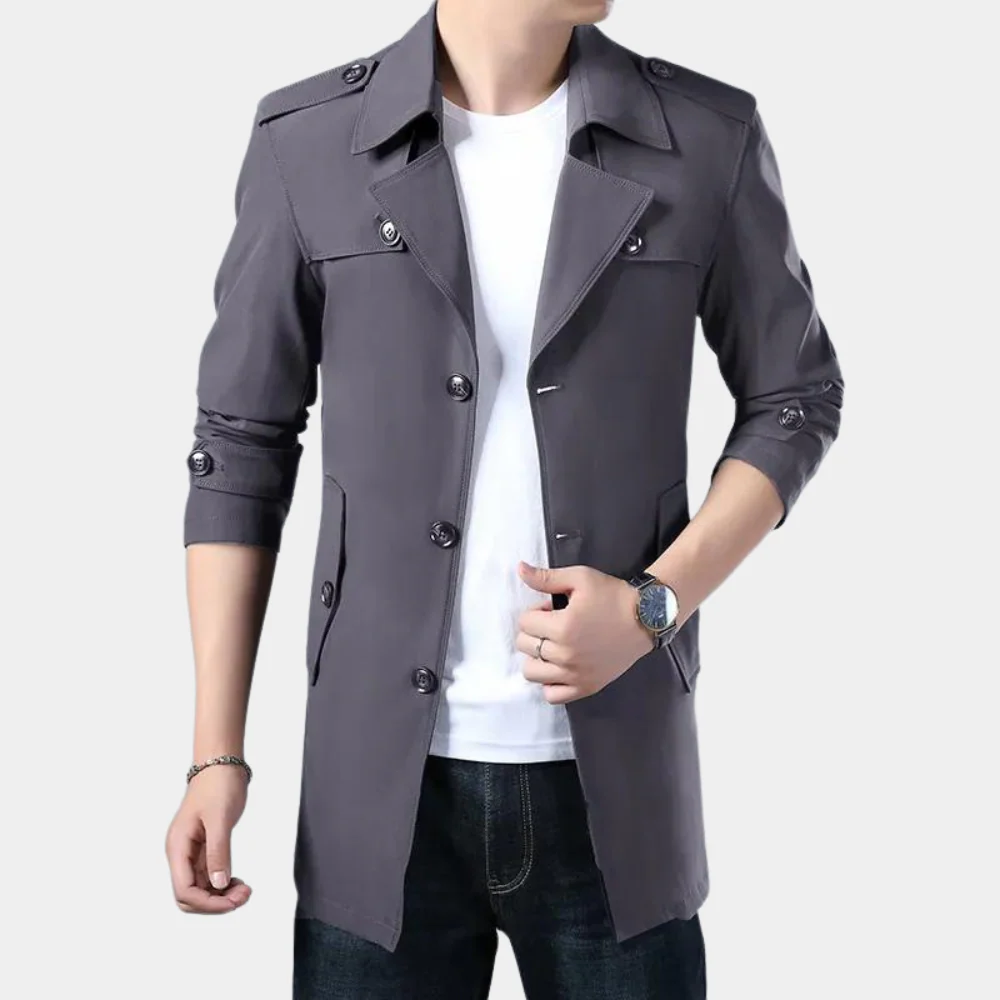 Moderne Zomer Trenchcoat voor Heren