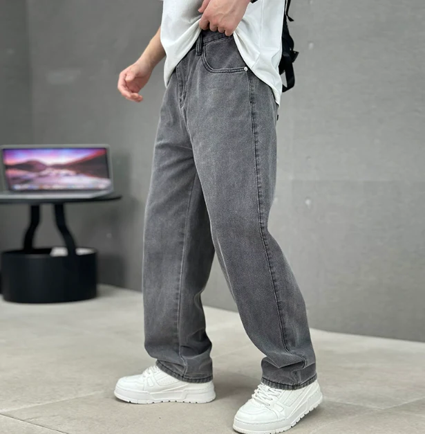 Heren Stijlvolle Recht Model Jeans