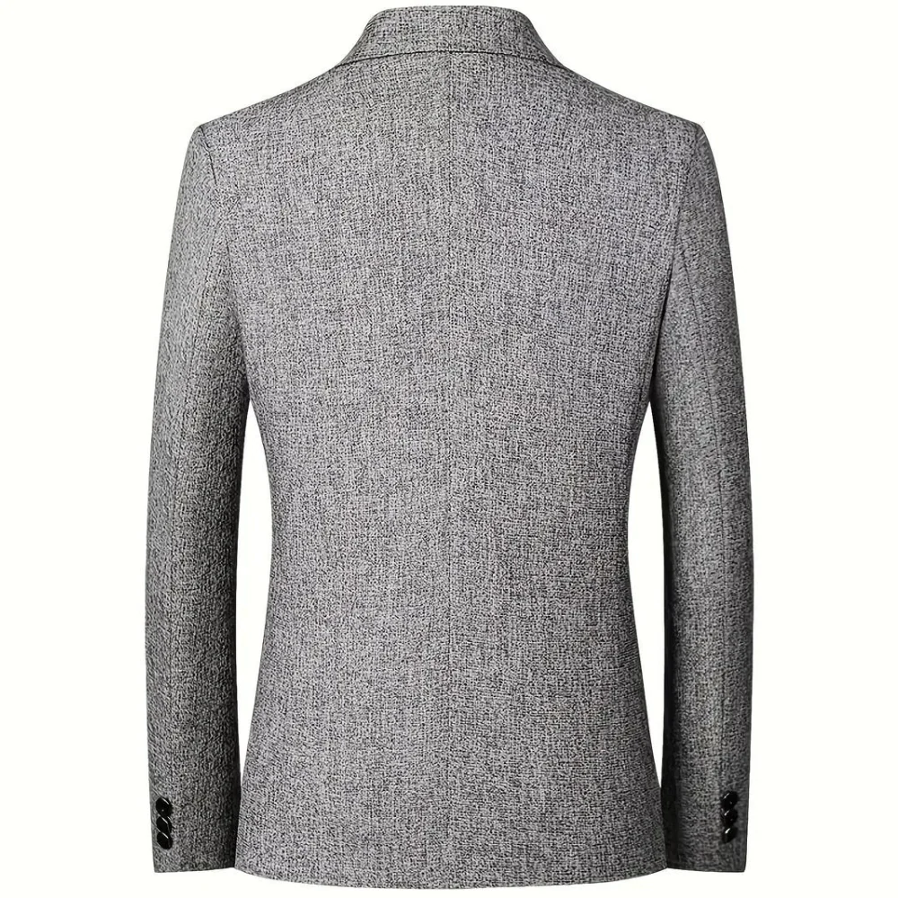 Slim Fit Blazer met Twee Knopen voor Heren