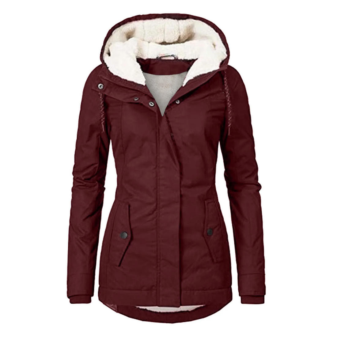 Parka met Sherpa Voering en Capuchon voor Dames