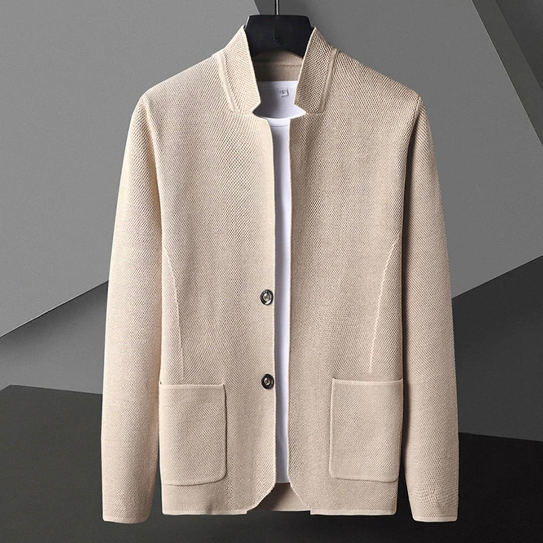 Cardigan met Opstaande Kraag voor Heren