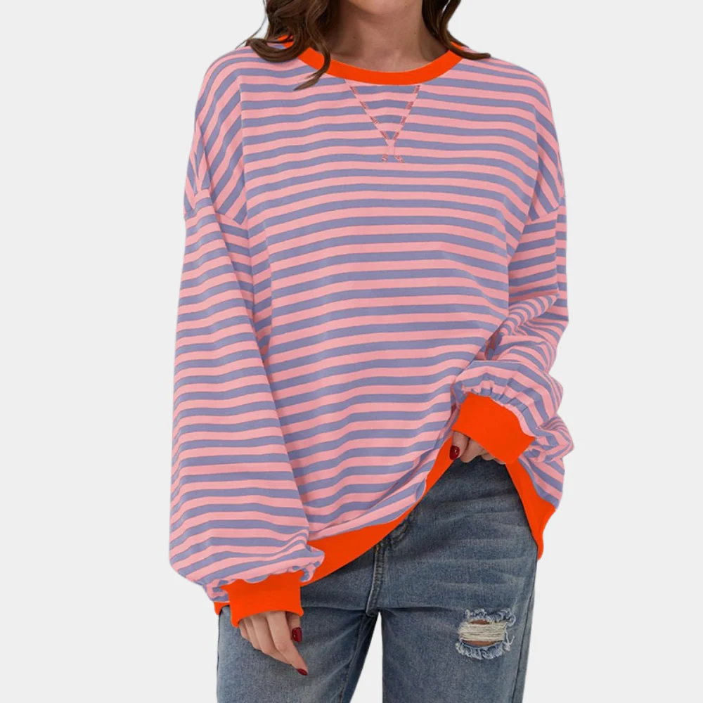 Oversized en Gestreepte Trui voor Dames