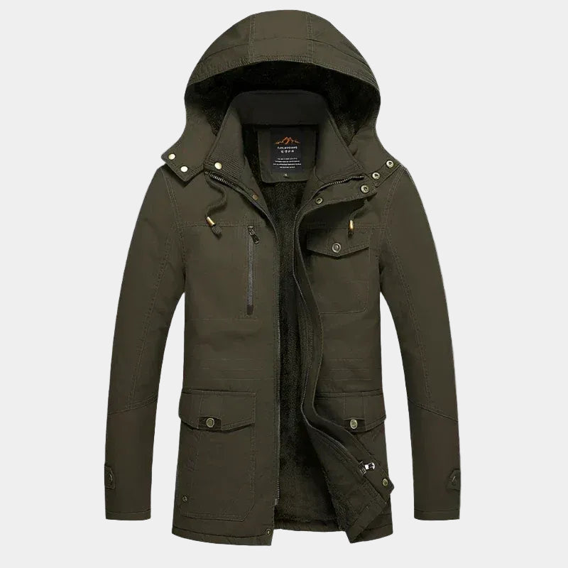 Gevoerde Parka met Capuchon voor Heren