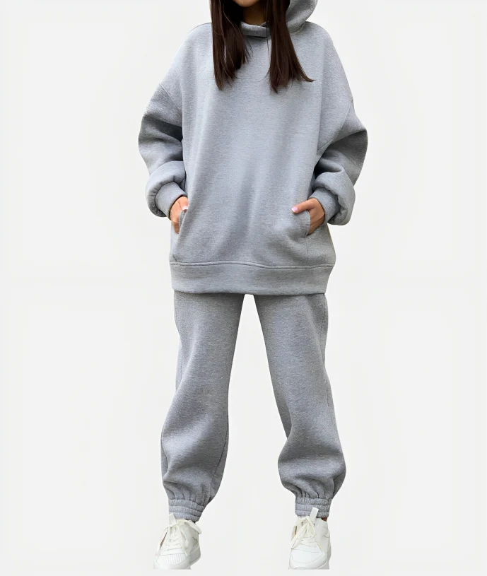 Oversized Hoodie en Joggingbroek Set voor Dames