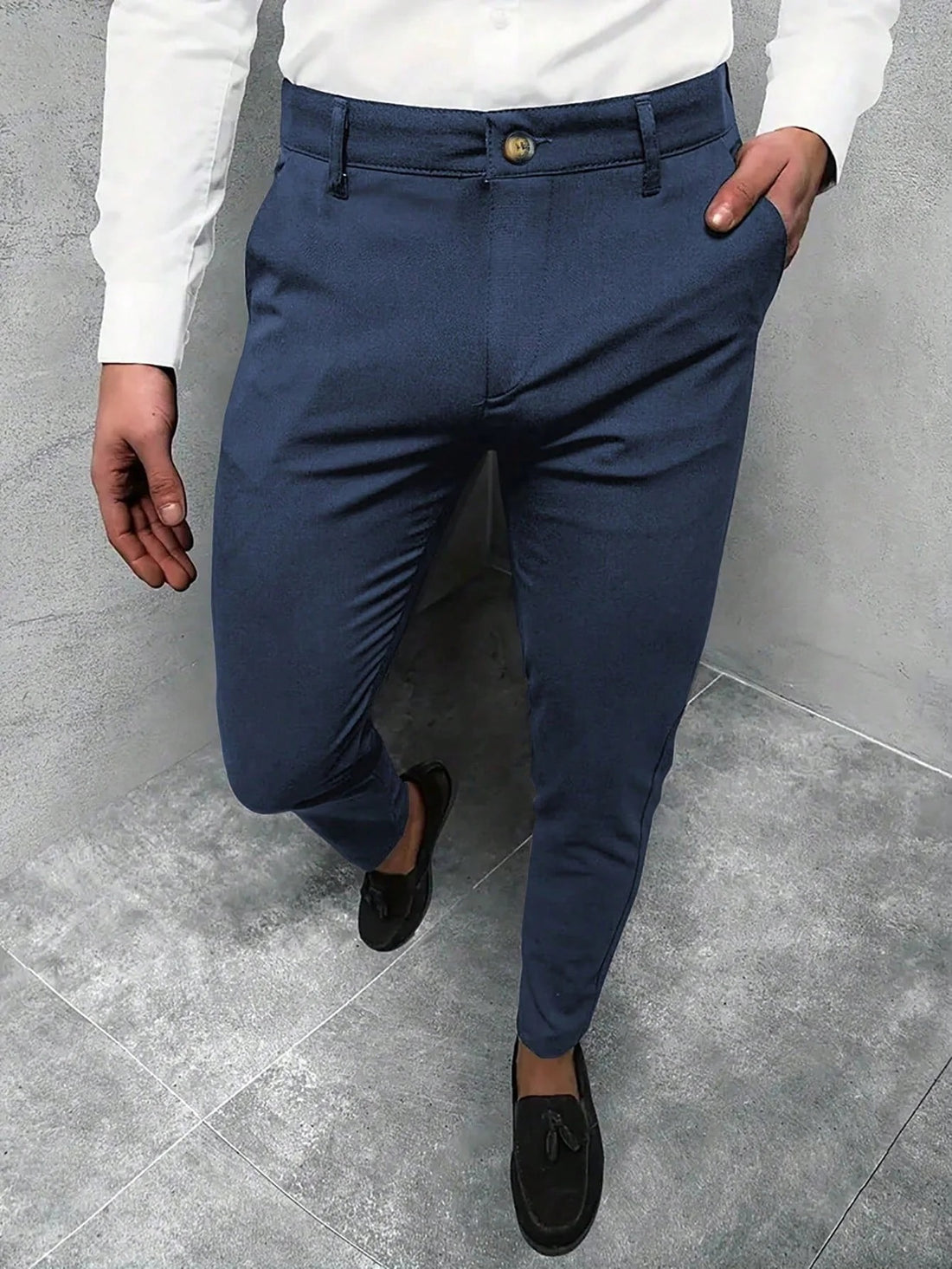 Slim Fit Nette Broek voor Heren