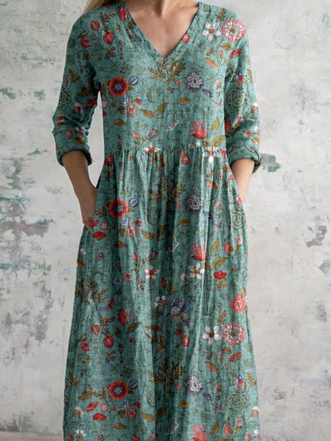 Boho Bloemenprint Maxi Jurk voor Dames