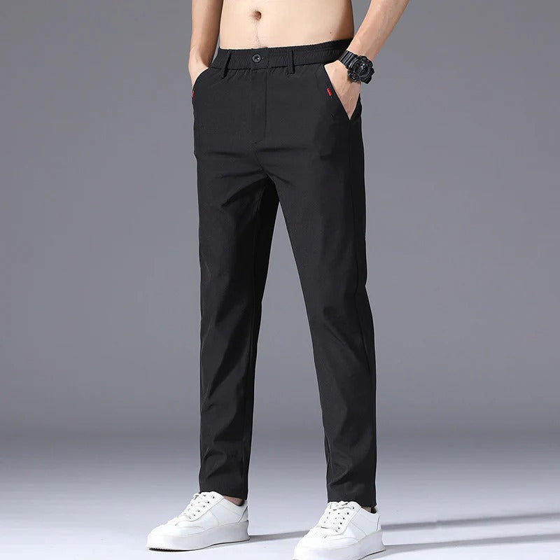Slim Fit Chino met Elastische Taille voor Heren