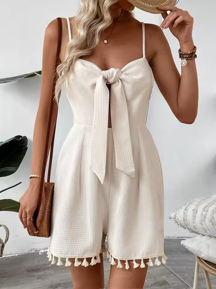 Playsuit met Strikdetail en Kwastjes voor Dames