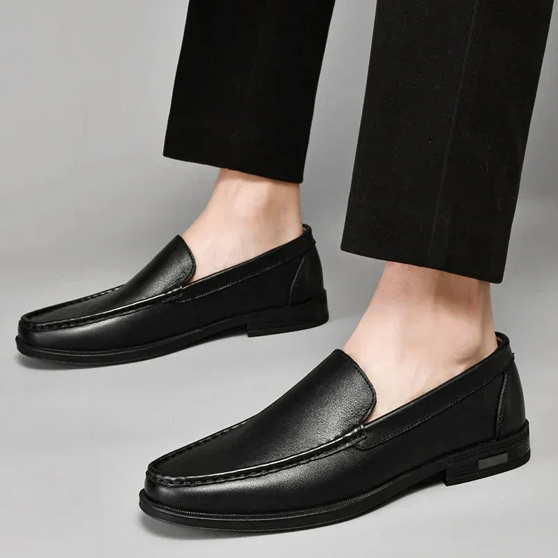 Leren Loafers met Lage Hak voor Heren