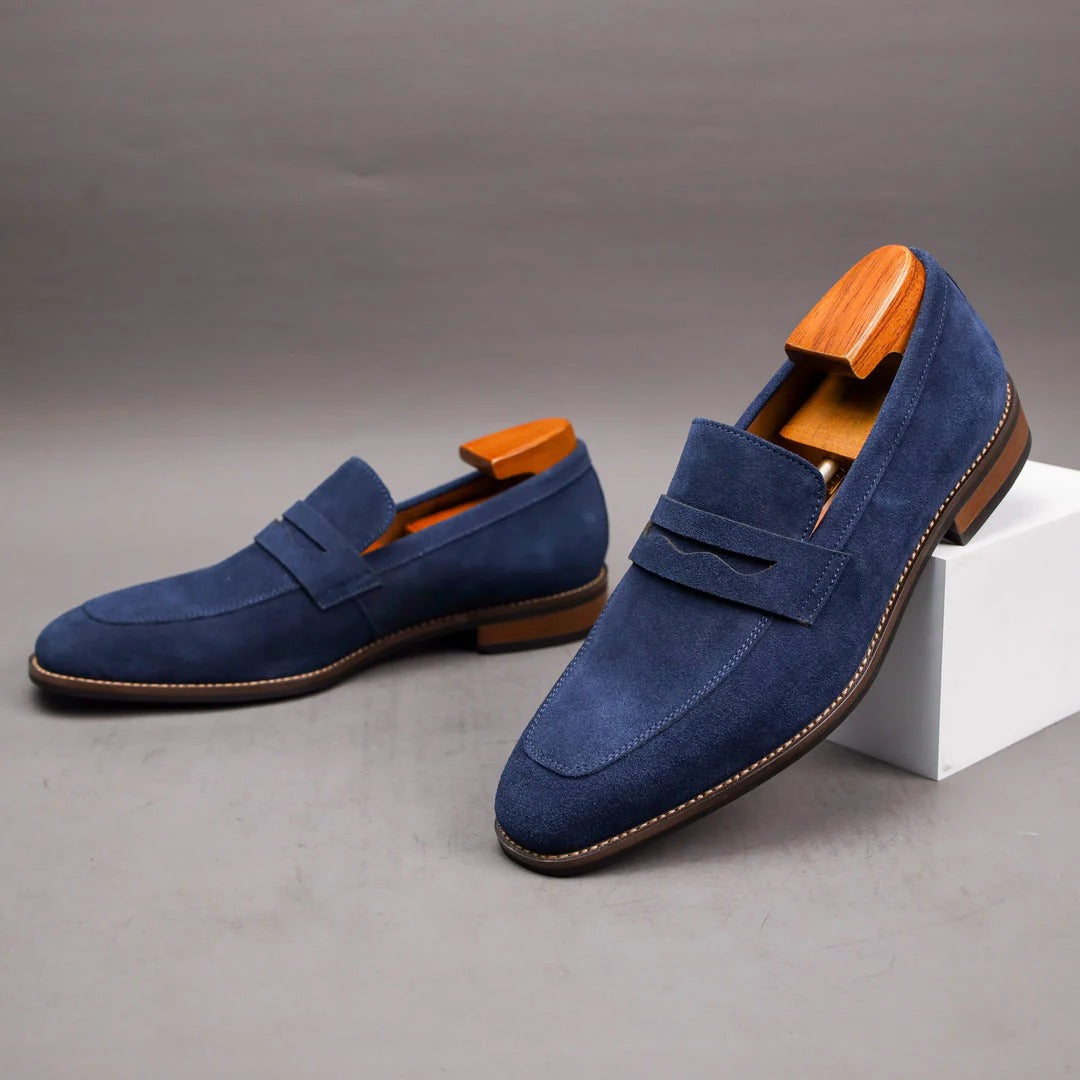 Suède Loafers met Ronde Neus voor Heren