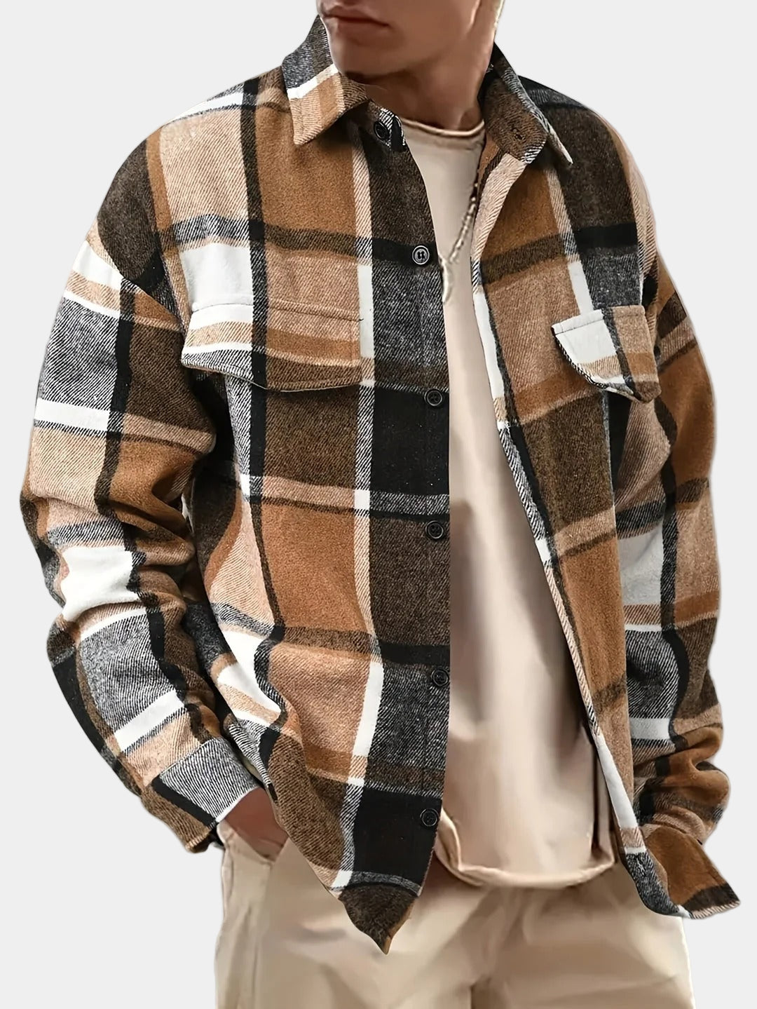 Geruit Overshirt voor Heren