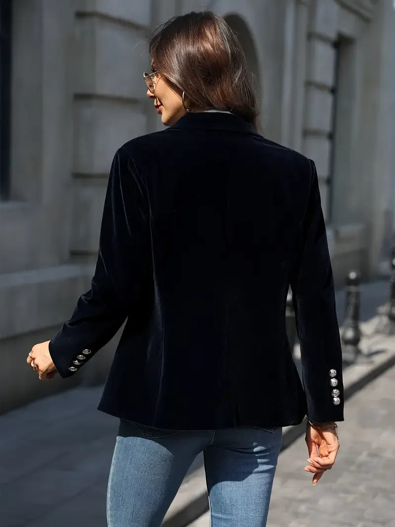 Fluwelen Getailleerde Blazer voor Dames