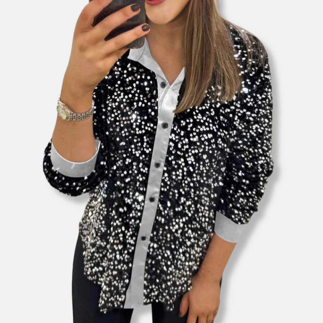 Oversized Blouse met Pailletten voor Dames