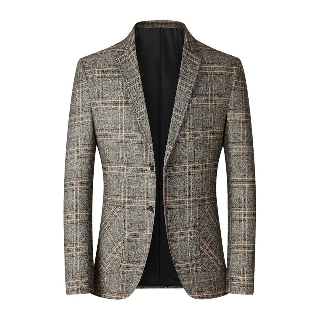 Geruite Blazer met Knopen voor Heren