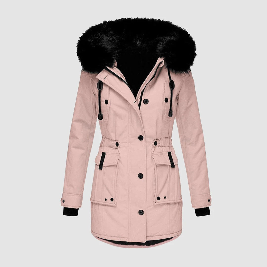 Parka in Utility Stijl met Bontkraag voor Dames