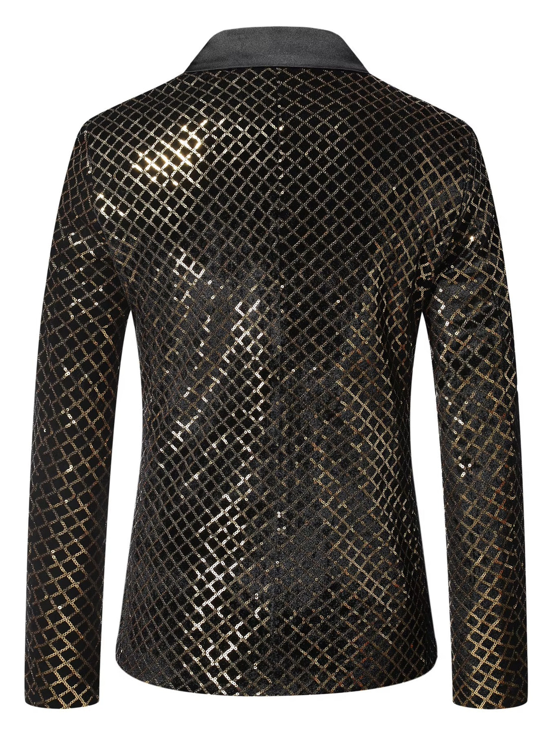 Pailletten Colbert met Ruitpatroon voor Heren