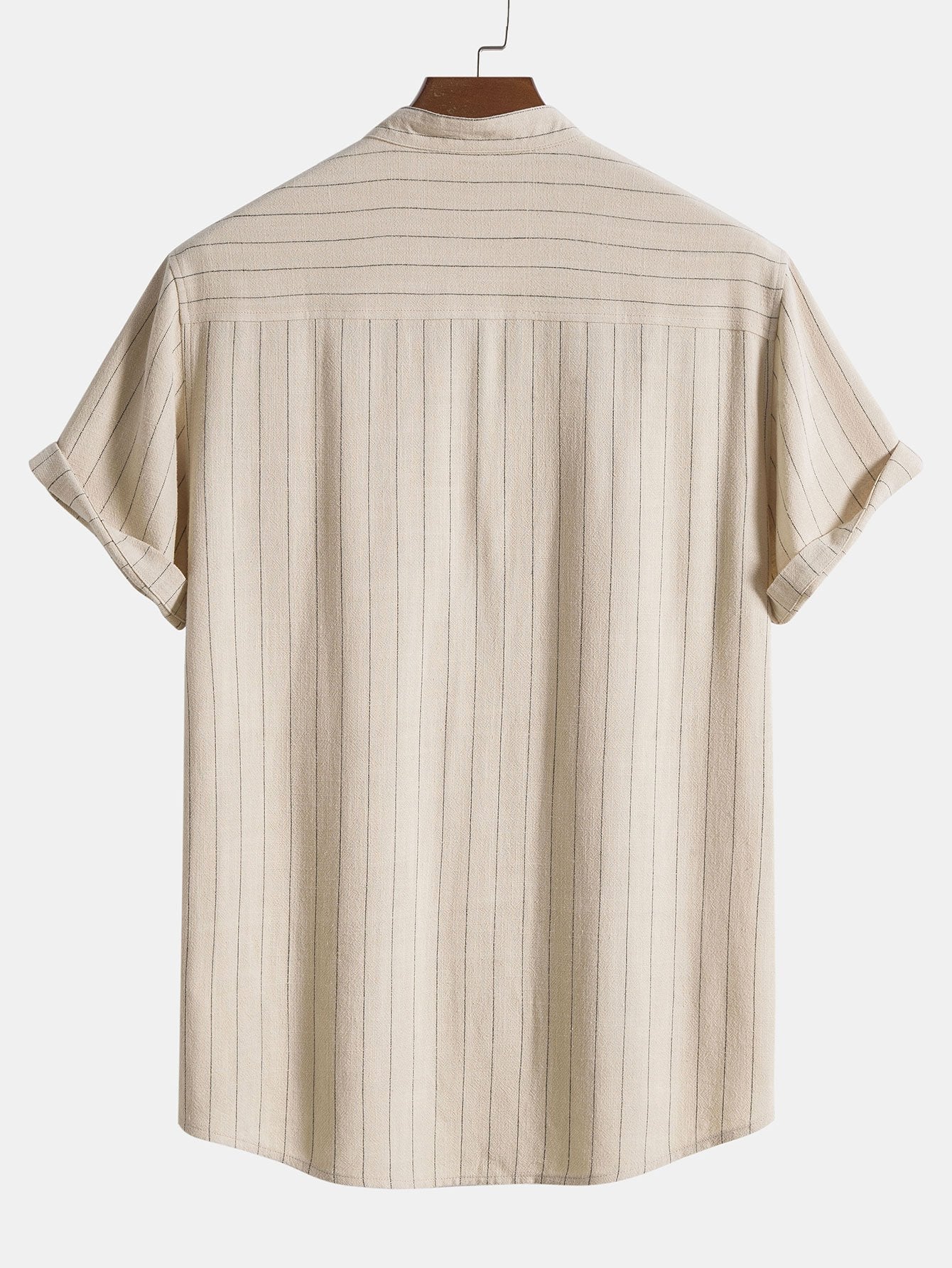 Linnen Henley Set met Korte Mouwen voor Heren