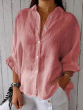 Linnen Oversized Overhemd voor Dames