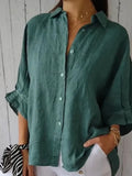 Linnen Oversized Overhemd voor Dames