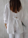 Linnen Oversized Overhemd voor Dames