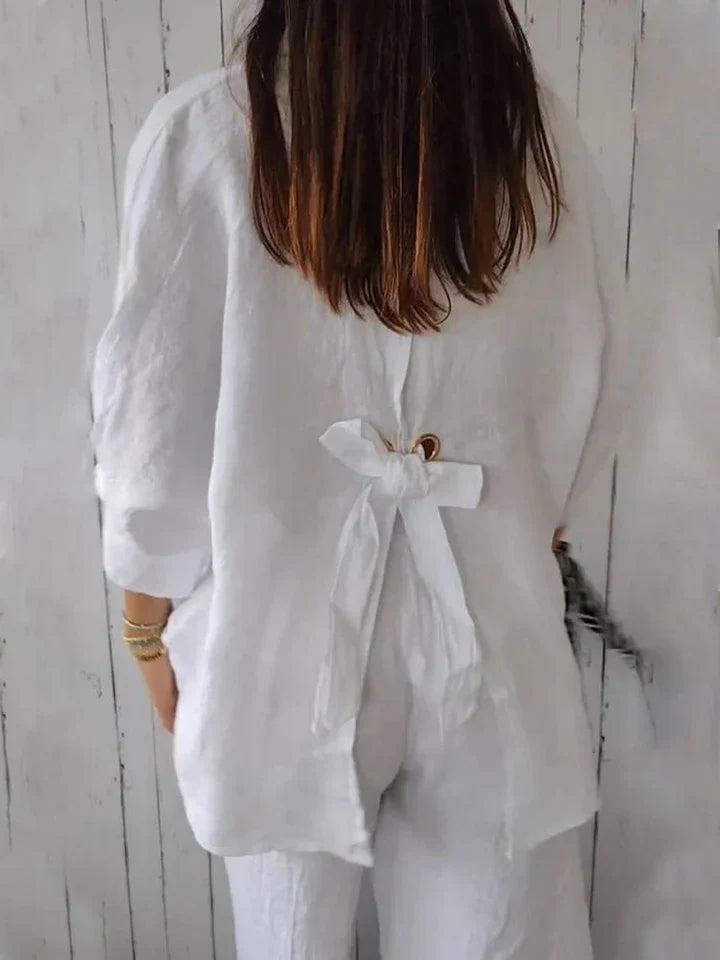 Linnen Oversized Overhemd voor Dames