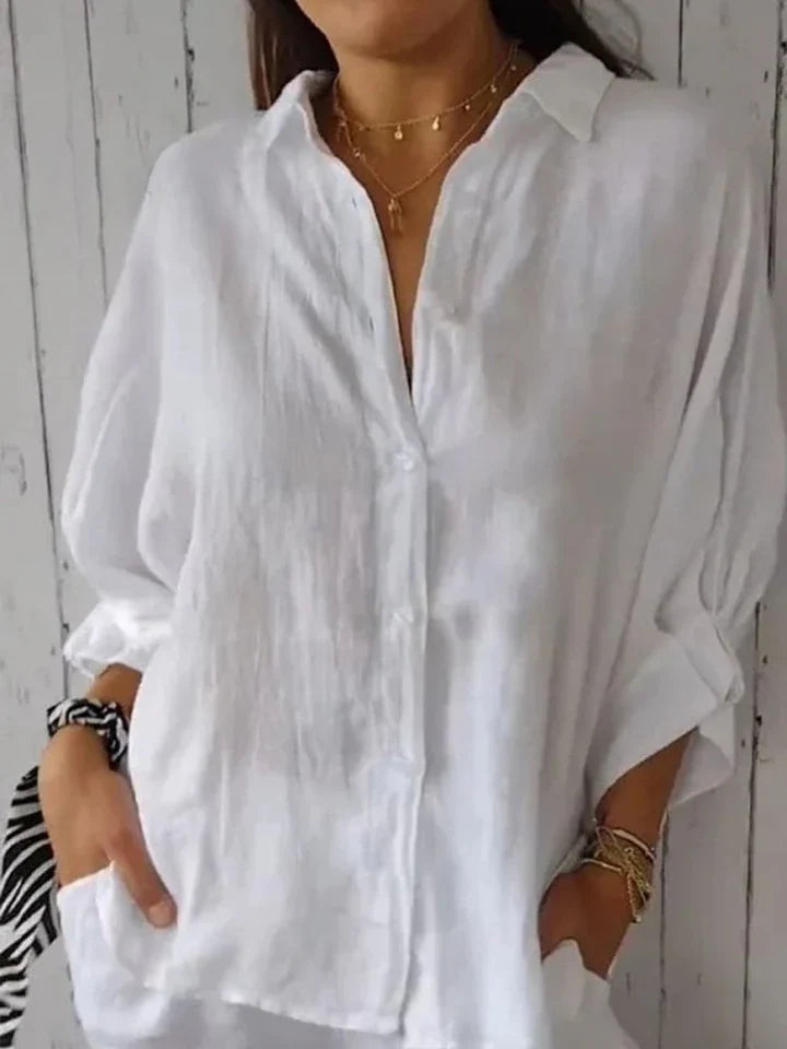 Linnen Oversized Overhemd voor Dames