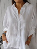 Linnen Oversized Overhemd voor Dames