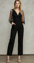 Jumpsuit met Glitterdetails en Lange Mouwen voor Dames