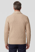 Kabelgebreid Cardigan met Knoopsluiting voor Heren - View 2