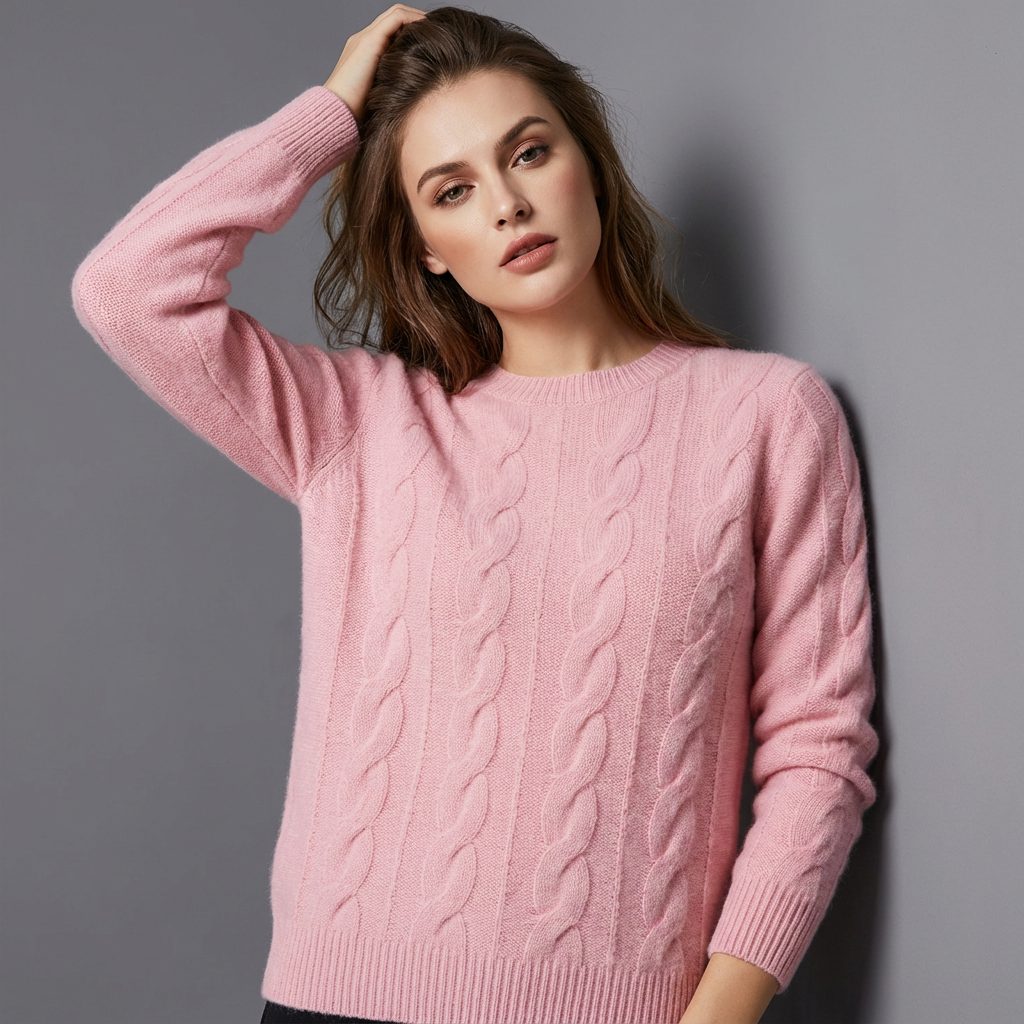 Kabelgebreide Trui voor Dames - View 7