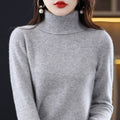 Kasjmier Coltrui met Opstaande Kraag voor Dames - Grijs