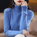 Kasjmier Coltrui met Opstaande Kraag voor Dames - Blauw