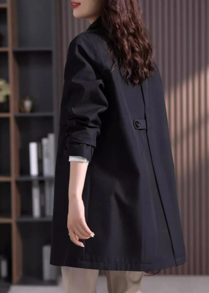 Korte Trenchcoat met Reverskraag voor Dames - View 3