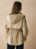 Korte Trenchcoat met Verstelbare Taille voor Dames - View 3