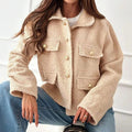 Korte Wollen Blazer voor Dames - View 2