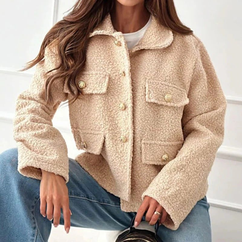 Korte Wollen Blazer voor Dames - View 2