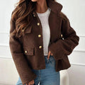 Korte Wollen Blazer voor Dames - View 4