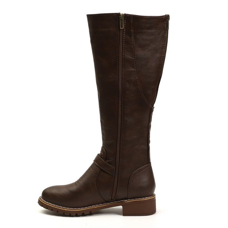 Laarzen met Blokzool voor Dames - Koffie