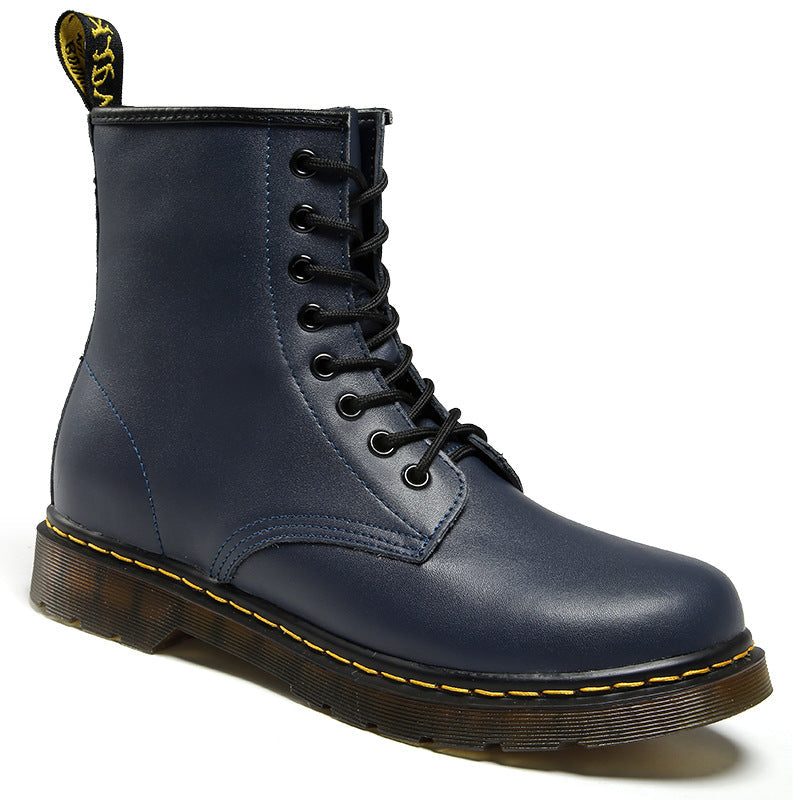 Laarzen met Veters en Blokhak voor Dames - Blauw
