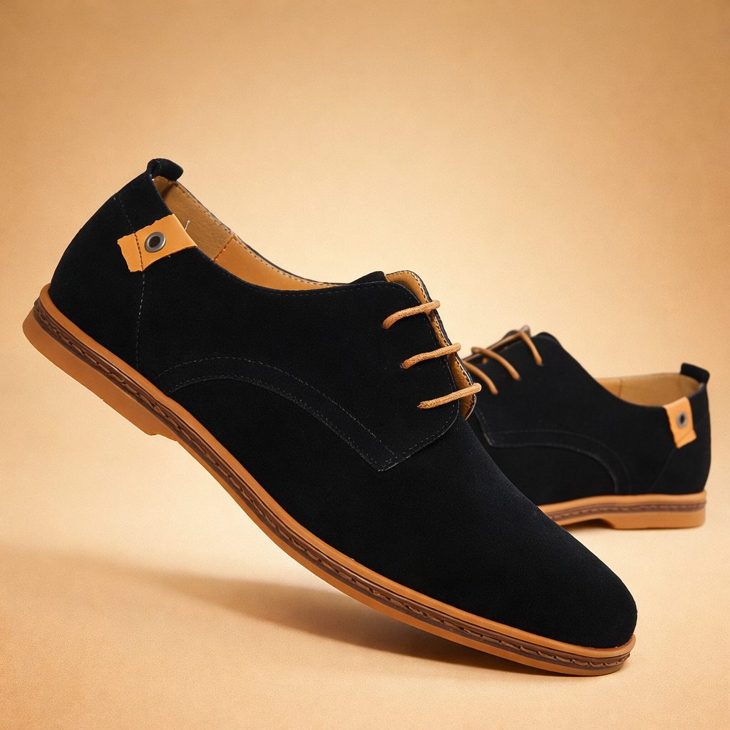 Lace-Up Oxford Schoenen voor Heren - Zwart