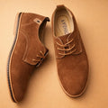 Lace-Up Oxford Schoenen voor Heren - Lichtbruin