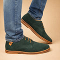 Lace-Up Oxford Schoenen voor Heren - Groen