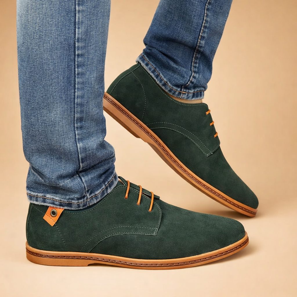 Lace-Up Oxford Schoenen voor Heren - Groen