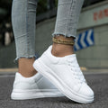Lace-Up Sneakers voor Dames - Wit