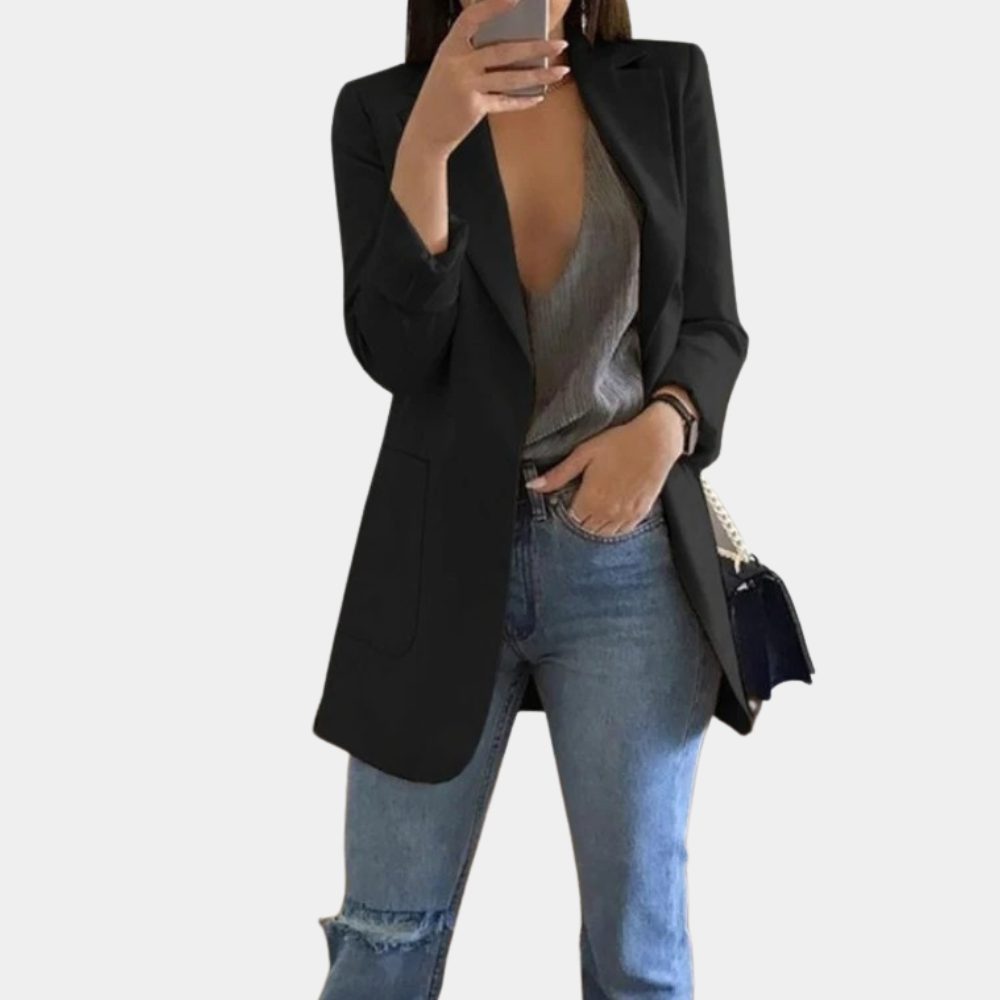 Lange Blazer met Reverskraag voor Dames