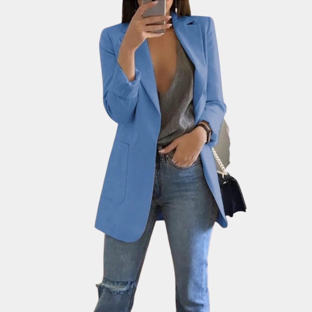 Lange Blazer met Reverskraag voor Dames