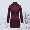 Lange Gewatteerde Parka met Capuchon voor Dames - View 6
