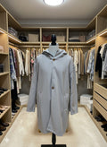Lange Jas met Capuchon en Knoopsluiting voor Dames