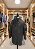Lange Jas met Capuchon en Knoopsluiting voor Dames - View 4